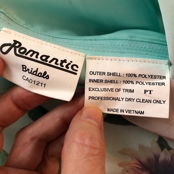 FLORAL Dress, Sleeveless, Size 16, New With Tags, Teal Colour, No Alterations - Picture 16 of 16